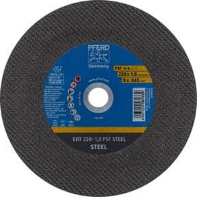 PFERD Trennscheibe EHT PSF STEEL Universallinie für Stahl, Grau, Durchmesser: 230 mm, Dicke: 1,9 mm, Bohrung: 22,23 mm - Bild 1