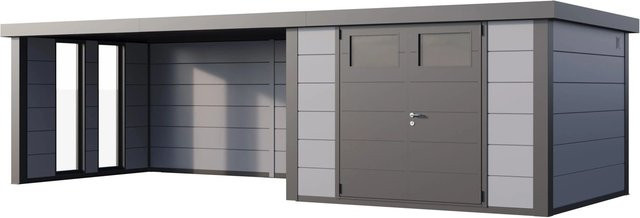 Telluria Gerätehaus Classico in Grau mit Lounge XL Links und Fenster, B/H/T: 782 x 219 x 318 cm - Bild 1