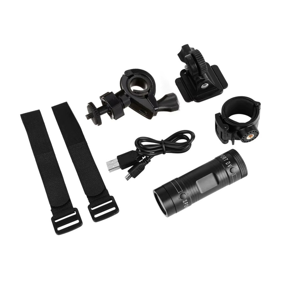 Elenxs F9 Action Kamera HD 1080P in Schwarz für Fahrrad, Motorrad und Helm - Bild 5