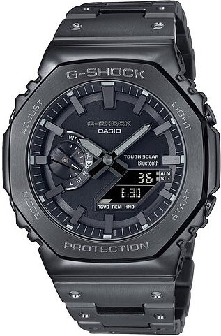Casio G-Shock Digitaluhr, Solar, Edelstahl, Schwarz, Herren - Bild 1