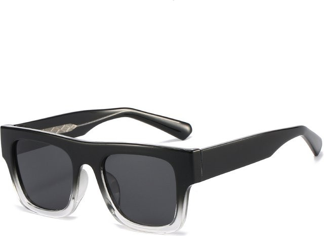 Sonnenbrille square, Vollrand, Unisex, schwarz, Kunststoff, polarisiert - Bild 1