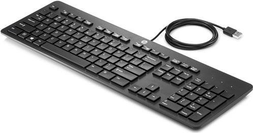 HP Business Slim Tastatur in Schwarz mit USB-Anschluss und QWERTZ-Layout für die Schweiz - Bild 1