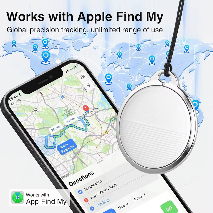 Smart Key Finder Locator GPS Tracking Gerät in Schwarz, Bluetooth-kompatibel mit Apple Find My zur Anti-Verlust Alarm Erinnerung - Bild 4