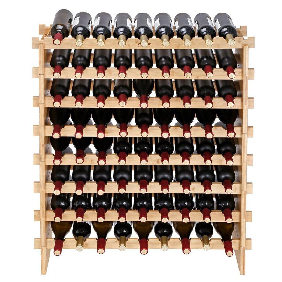 Buying Solutions MB Modulares Weinregal aus Bambusholz in Braun mit 8 Ebenen für 72 Flaschen - Bild 4