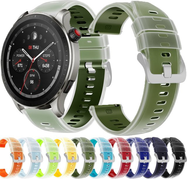 jansin Uhrenarmband Silikon, Weiß, Unisex - Bild 1