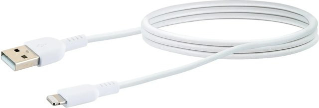 Schwaiger USB-A auf Lightning Sync- und Ladekabel in Weiß - Bild 1