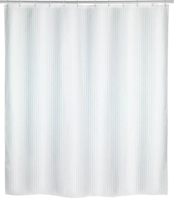 Wenko Duschvorhang Palais in Weiß, Polyester, wasserdicht und antibakteriell, B/H: 180 x 200 cm - Bild 1