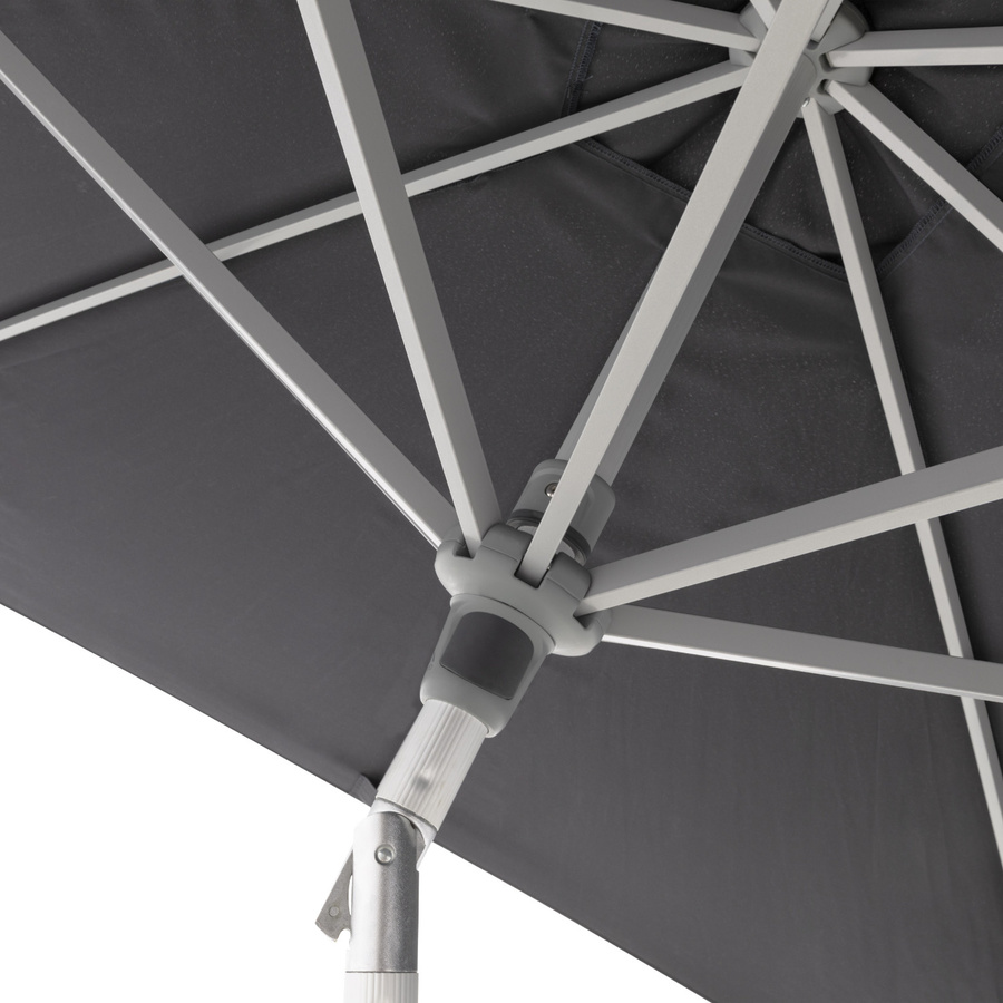 Doppler Sonnenschirm Act Auto-Tilt Mittelstockschirm, anthrazit, B/T: 240 x 240 cm - Bild 2