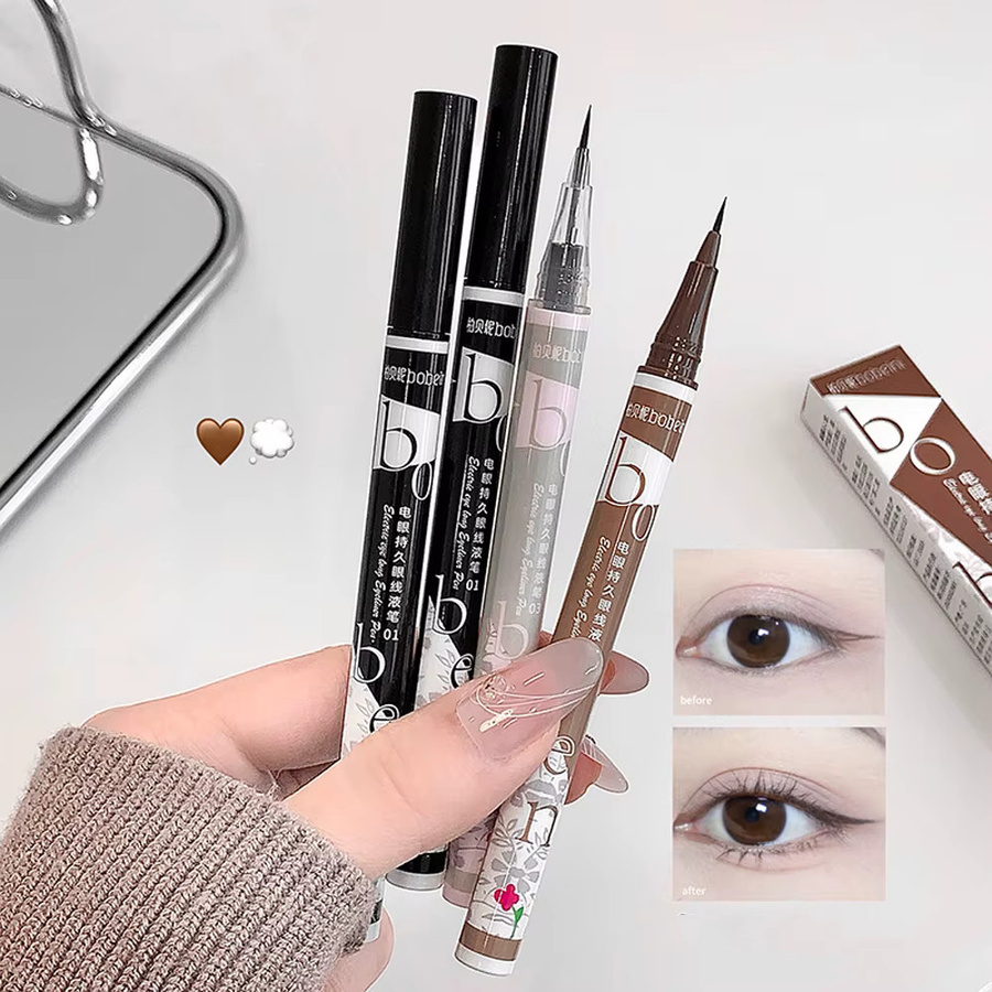 Eyeliner Flüssigstift, Kaffeebraun, Matt - Bild 5
