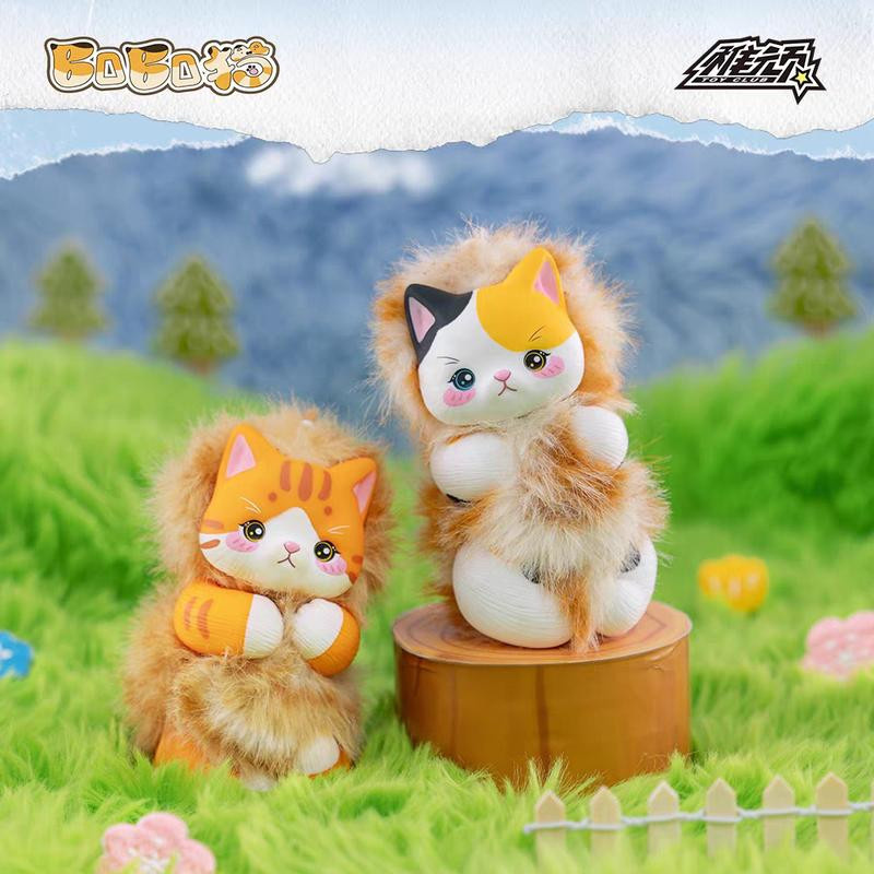 Jinguoguo Bobo Cat Blind Box Plüschkatzenfiguren Rucksackanhänger - Bild 2