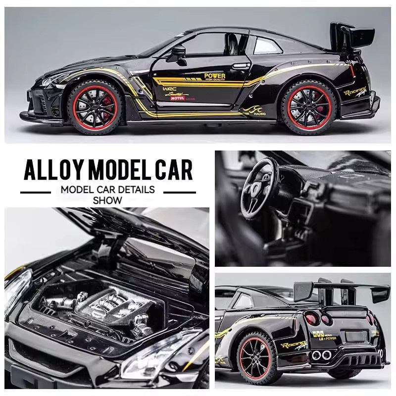 Maisto GTR R35 Modellauto, 1:32, Metall, mit Licht und Sound - Bild 3