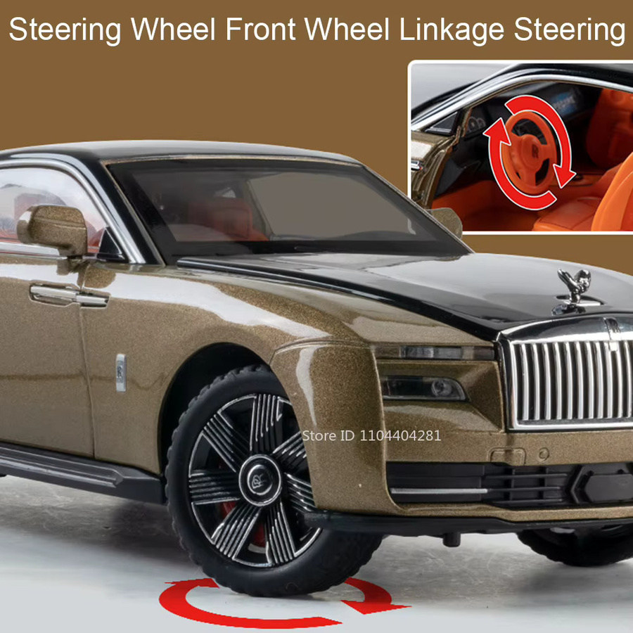 MAKEDA Rolls Royce Spectre Phantom Miniaturauto, 1:24, mit Licht und Sound - Bild 2
