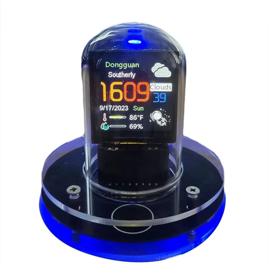 WOKLOK Nixie Röhrenuhr Smart Wifi Digitaluhr im Cyberpunk-Stil für den Schreibtisch - Bild 5