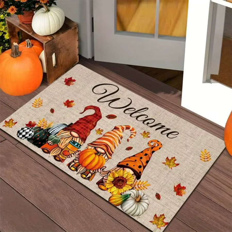 VIKAMA Thanksgiving Fußmatte für den Herbst, saugfähiger Teppich in Multicolour, B/T: 40 x 40 cm - Bild 5