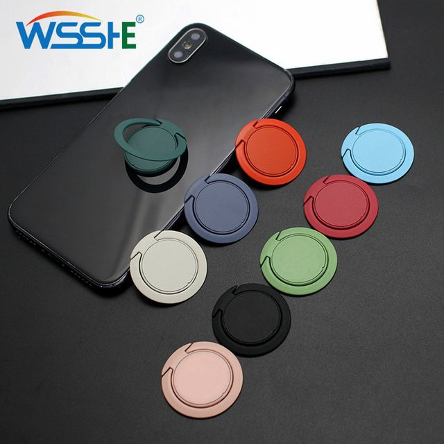 WSSHE Magnetischer Handyhalter aus Metall mit 360-Grad-Drehung und Ring-Unterstützung, Transparent - Bild 1