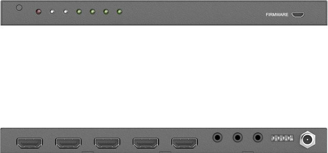 PureTools PT-SW-HD41E Video/Audio-Schalter mit 4 x HDMI in Grau für Desktop, 4K UHD - Bild 1