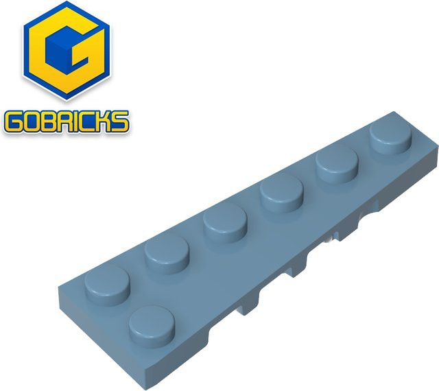 Gobricks GDS-2143 Keilplatte 6 x 2 rechts, Bausteine, Zubehör - Bild 1