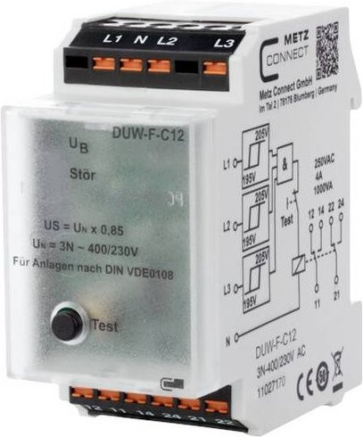 Metz Connect Überwachungsrelais 230 V/AC mit 2 Wechsler in Weiß 11027170 - Bild 1