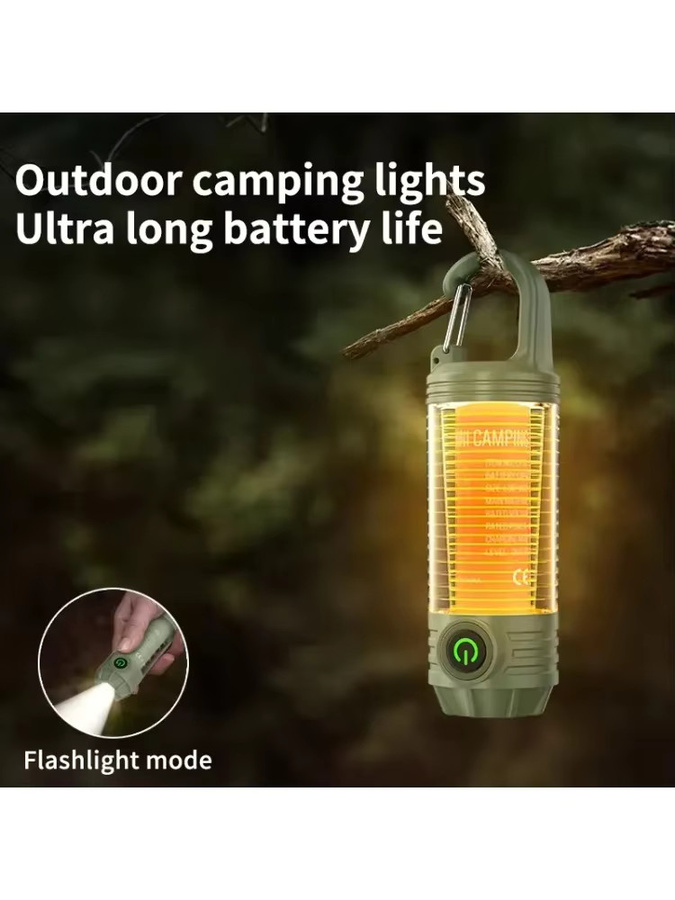 ESMARTER Wiederaufladbare LED Taschenlampe mit COB-Licht, multifunktionale wasserdichte Außenleuchte für Camping und Reisen - Bild 5