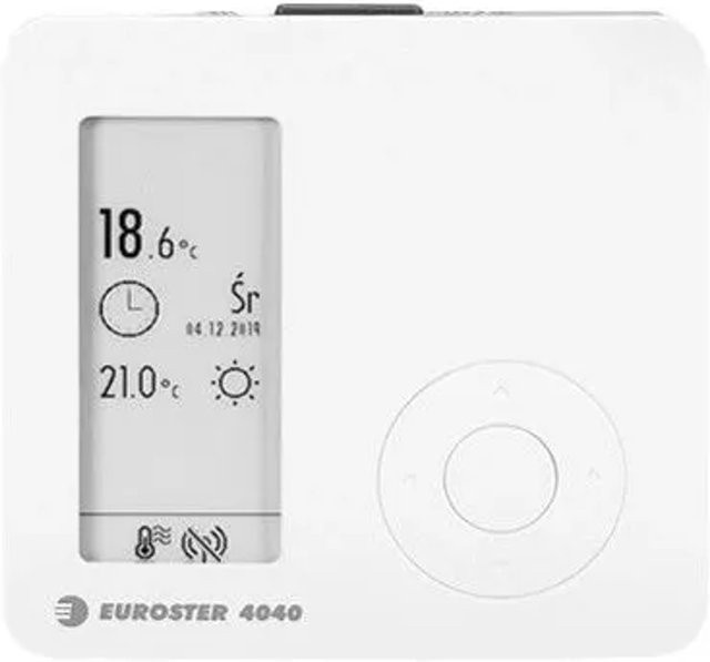 Euroster EU4040 Raumthermostat mit E-Paper Display und Heiz- sowie Kühlfunktion - Bild 1