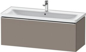 Duravit Waschtischunterschrank D-Neo grau matt, wandhängend, B: 118,4 cm, T: 45,2 cm, H: 44,0 cm - Bild 1