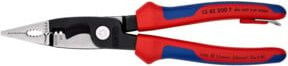 Knipex Elektro-Installationszange 13 82 200 T BK mit Befestigungsöse, schwarz atramentiert, 200 mm - Bild 1
