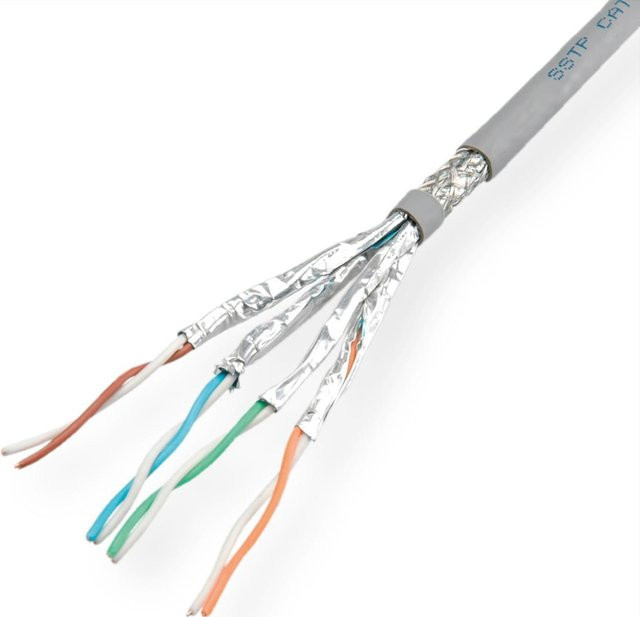 VALUE CAT 6 S/FTP Ethernet LAN Bulkkabel, Grau, 300 m - Bild 1