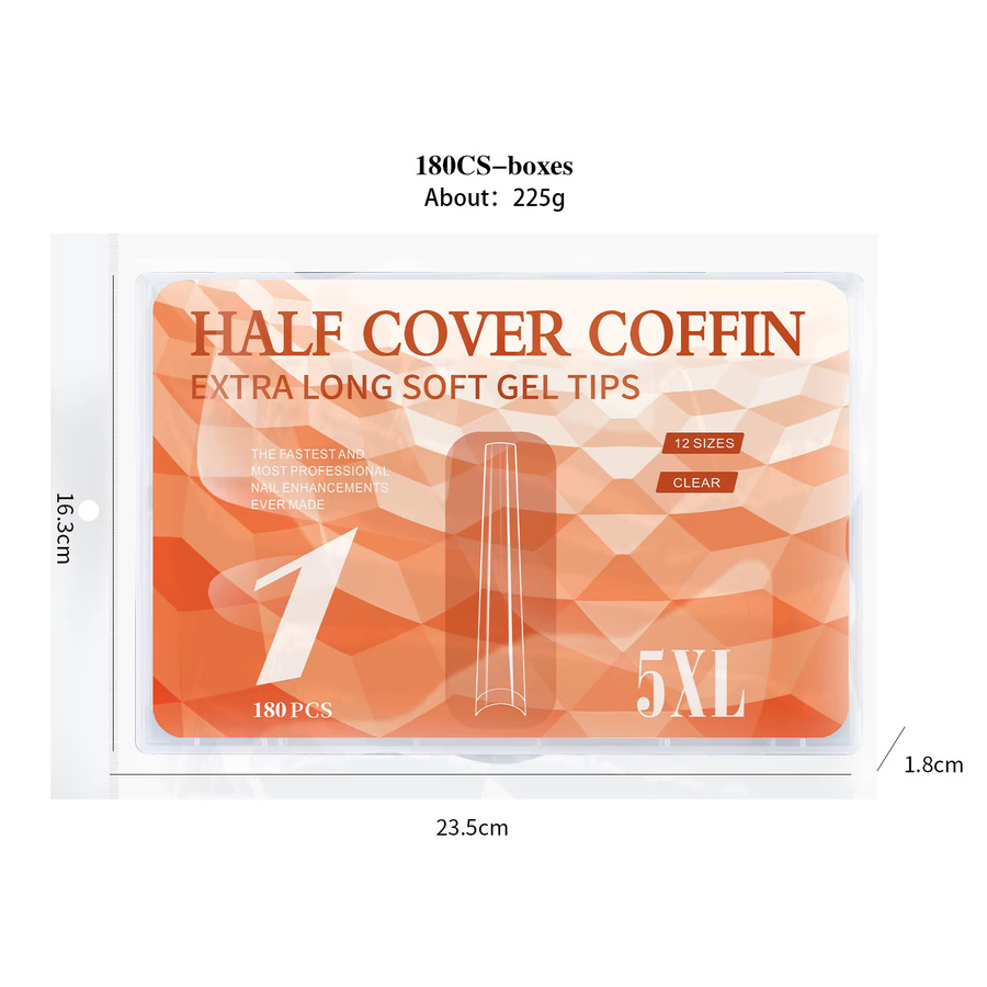 Misscheering Gel-Spitzen Coffin, 180 Stück, Glänzend, Unisex - Bild 4