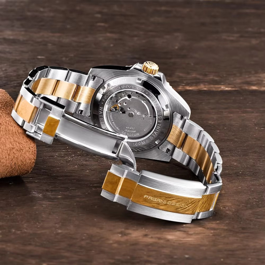 PAGANI DESIGN Automatik-Armbanduhr, Edelstahl, Blau, Herren - Bild 6