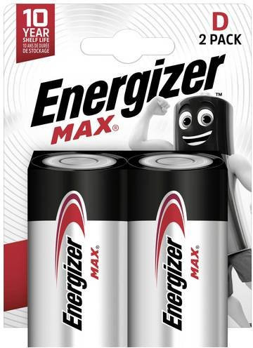 Energizer Max LR20 Mono D Batterie Alkali-Mangan 1.5V 2er Pack - Bild 1