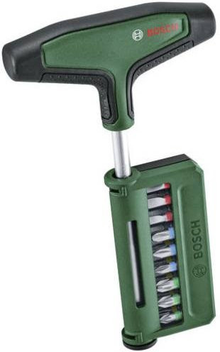 Bosch Bit-Schraubendreher-Set mit T-Griff, 19-teilig, grün - Bild 1