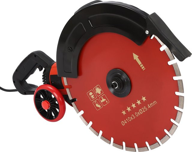 CNCEST Elektrische Betonsäge 4000W in Rot mit Wasserpumpe für Ziegel und Stein, 165mm Schnitttiefe - Bild 1