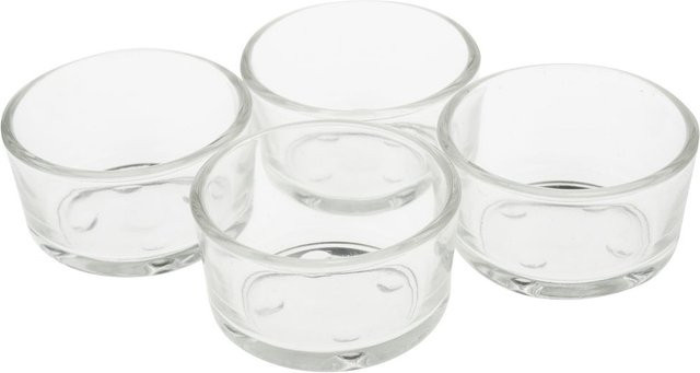 VBS Teelichtgläser aus Glas, 4 Stück, transparent - Bild 1