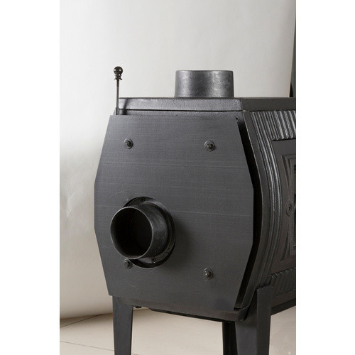 GLOBEFIRE Gussofen Charon I aus Gusseisen in Schwarz mit 7 kW Leistung - Bild 3