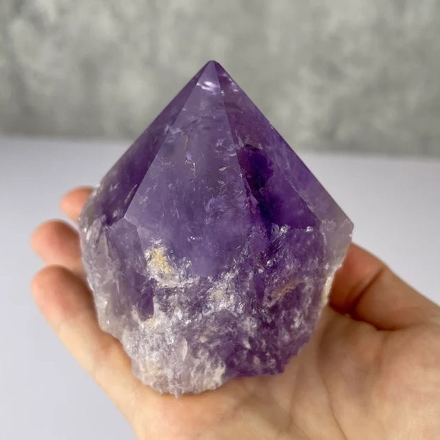 CRYSTALHOLA Rohkristall-Quarz-Cluster in Lila im Boho-Stil zur Tischdekoration - Bild 1