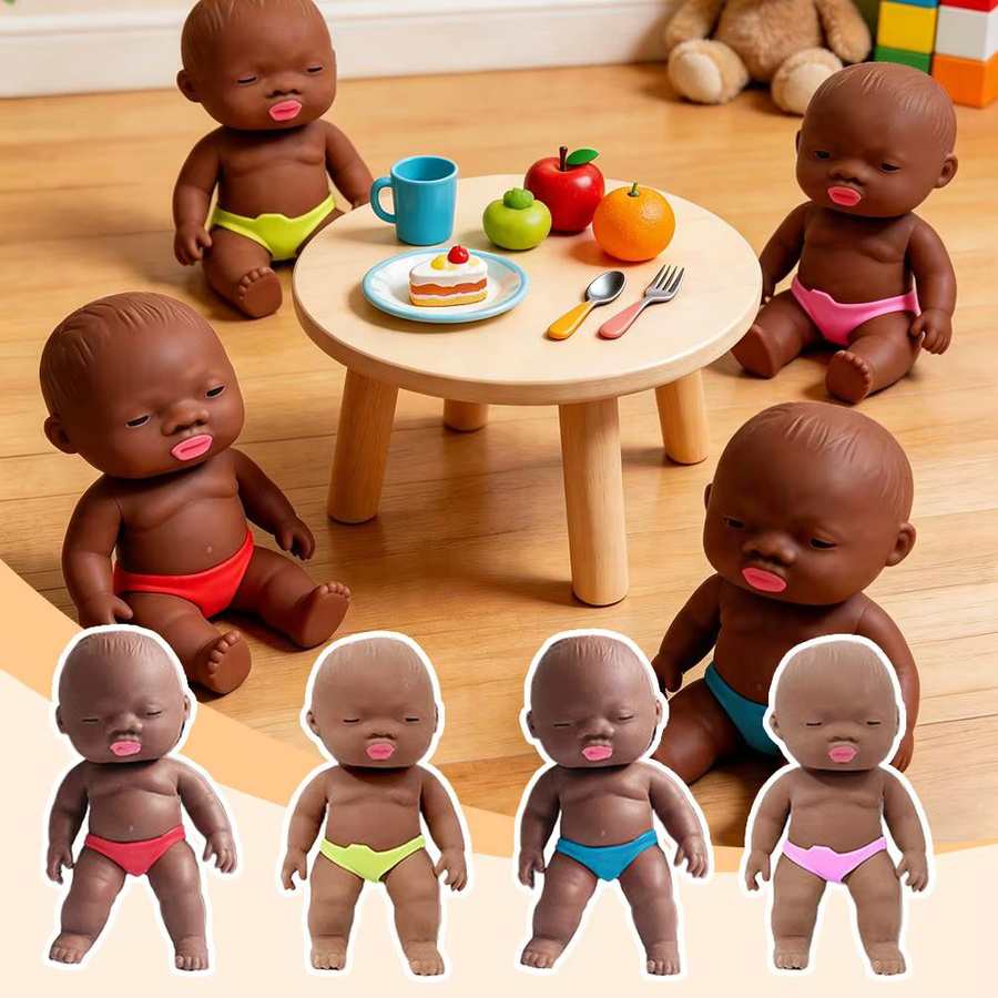 Natasha Black Baby Dolls, Puppen, Silikon, Schwarz, Bunt / Mehrfarbig - Bild 2