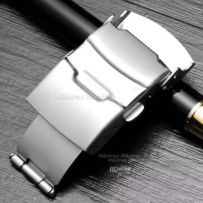 HQstrap Uhrenarmband-Verschluss Edelstahl, Silber, Unisex - Bild 2