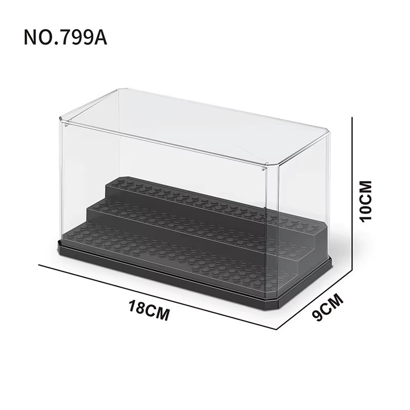 HOVFELER Actionfiguren Vitrine Box, Bausteine Minifiguren Grundplatte, Spielzeug für Kinder - Bild 2