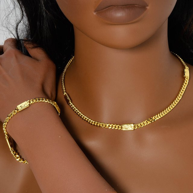 sny Schmuckset, Gold, Messing, Unisex - Bild 1