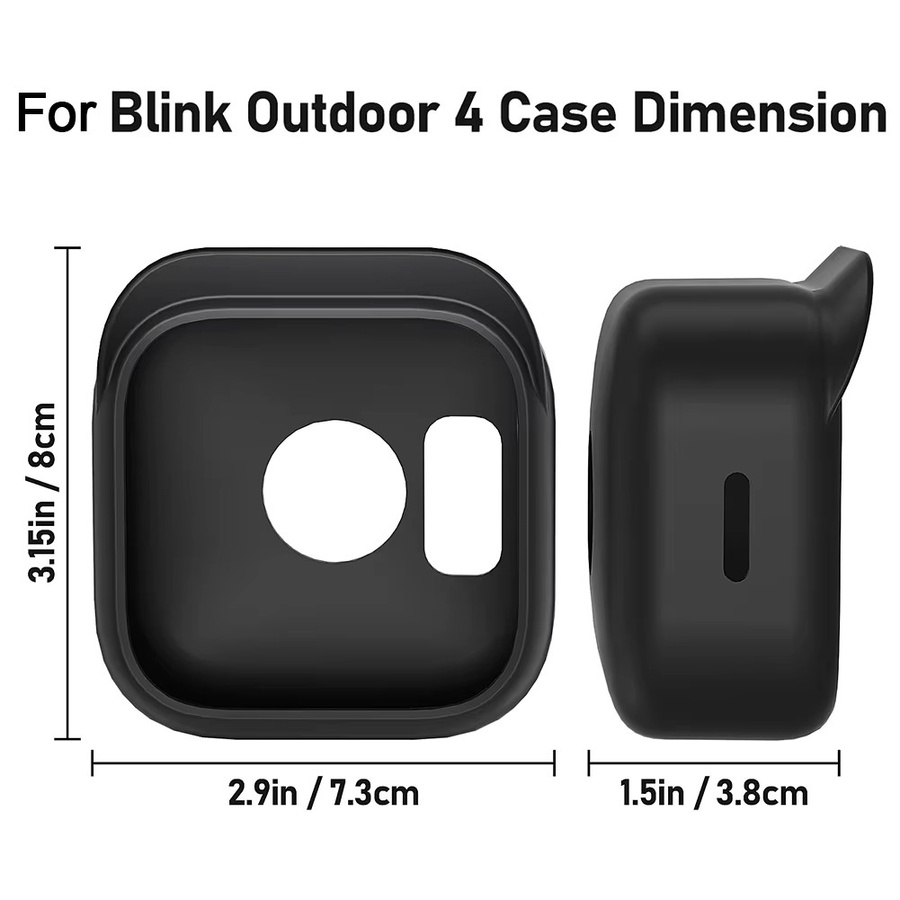 Wasserdichte Silikon Schutzhülle für Blink Outdoor 4 Kamera in Schwarz - Bild 5
