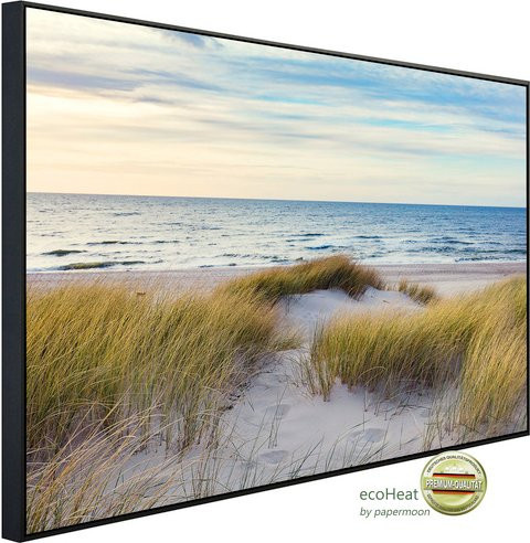 papermoon Infrarotheizung EcoHeat Dünen in der Ostsee mit Matt-Effekt in Bunt, App-Steuerung und Überhitzungsschutz, B/H/T: 120 x 60 x 60 cm - Bild 1