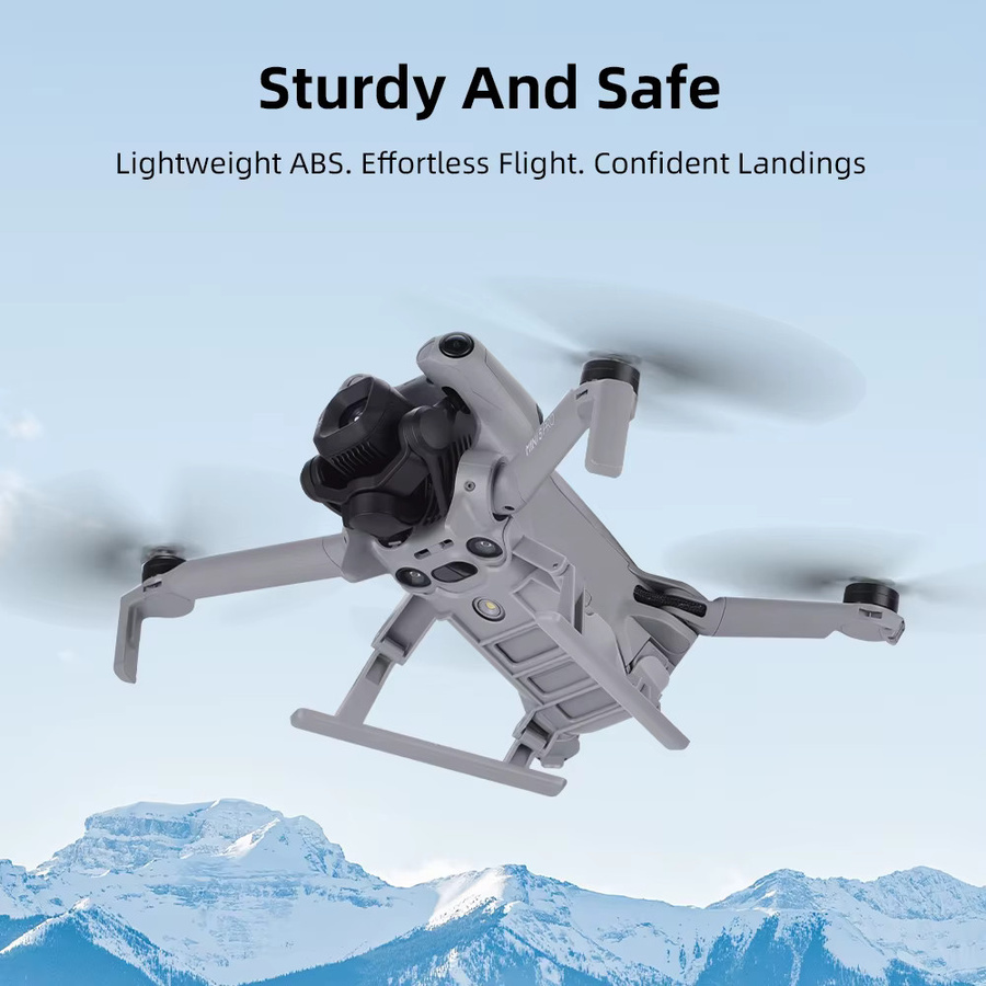 BRDRC Fahrwerk für DJI Mini 5 Pro Höhenverstellbarer Landeschutz und Ständer Erweiterung in Grau - Bild 2