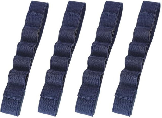 4 Stück Verstellbare Elastikband Stifthalter und Stiftorganisator für Notizbücher und Planer in Navy Blau - Bild 1