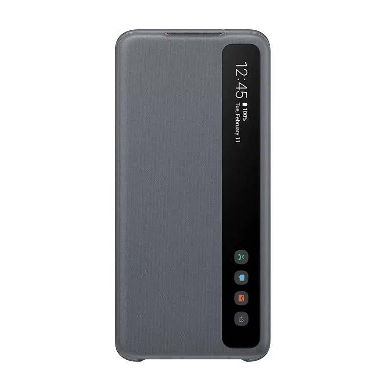 Samsung Galaxy S20+ Clear View Cover EF-ZG985 Flip Case für Galaxy S20Plus 5G in Transparent und Weiß - Bild 2