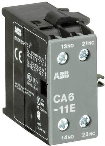 ABB CA6-11E Hilfsschalter in Grau mit 1 Schließer und 1 Öffner - Bild 1