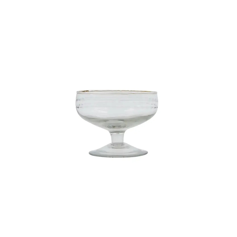 House Doctor Dessertschale Vintage aus Klarglas, Durchmesser: 11 cm - Bild 1