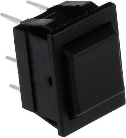 Bulgin Wippschalter C1572ALAAA in Schwarz - Bild 1