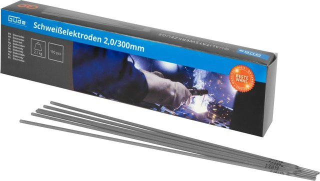 Güde Rutilumhüllte Elektroden Ø 2,0 mm x 300 mm, 190 Stück - Bild 1