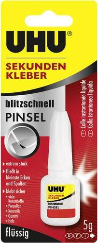 UHU blitzschnell PINSEL Sekundenkleber transparent 5g - Bild 1