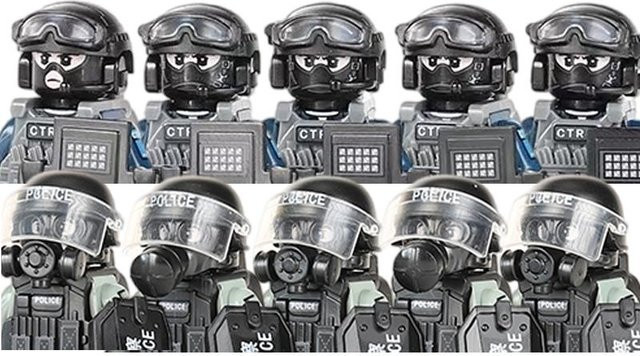 Yiran toy Stadtpolizei China PTU Sturmsoldat CTRU Figuren, ab 14 Jahren - Bild 1